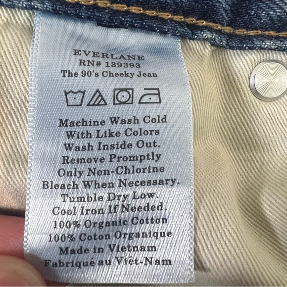 Everlane The 90's Cheeky Jean Organic Cotton Denim Jeans - Picture 8 of 9